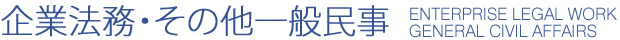 企業法務・その他一般民事